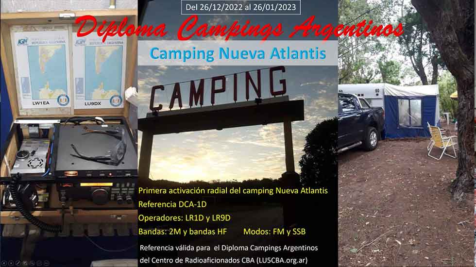Diploma Campings Argentinos: Activación Camping Nueva Atlantis